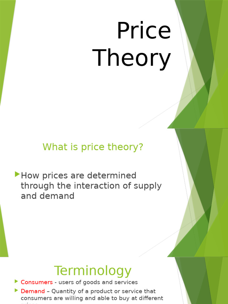 Understanding Price Theory Basics | PDF