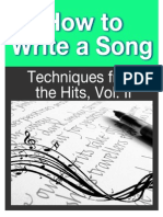 How To Write A Song - Techniques From The Hits, Vol II