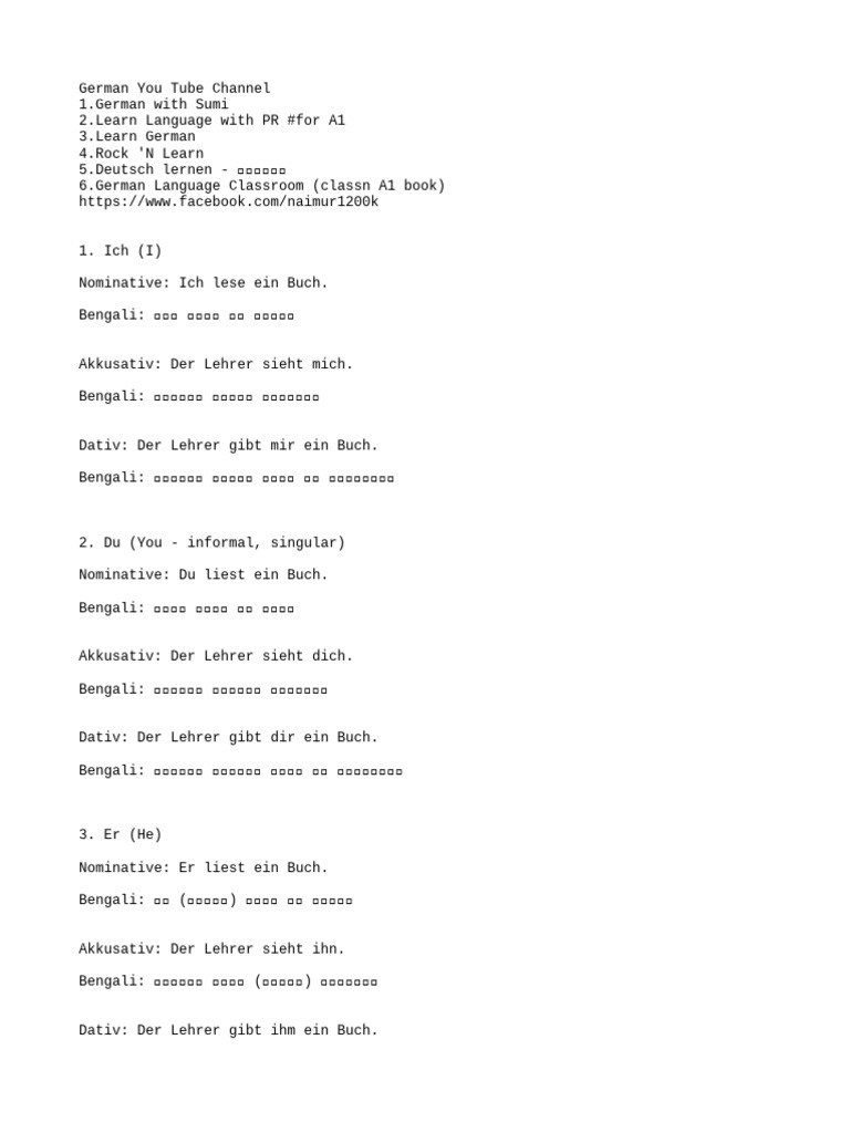 German Learn | PDF