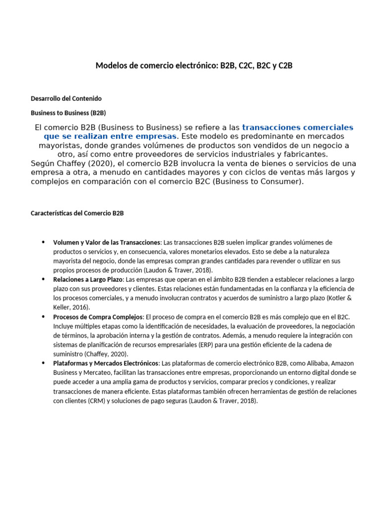 Unidad 2 Modelos de Negocio en E-Commerce. | PDF | Marketing ...