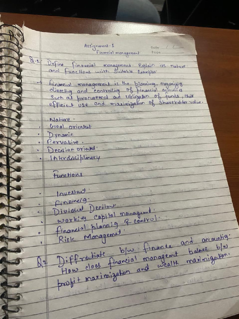 Financial Management Assignment Overview | PDF