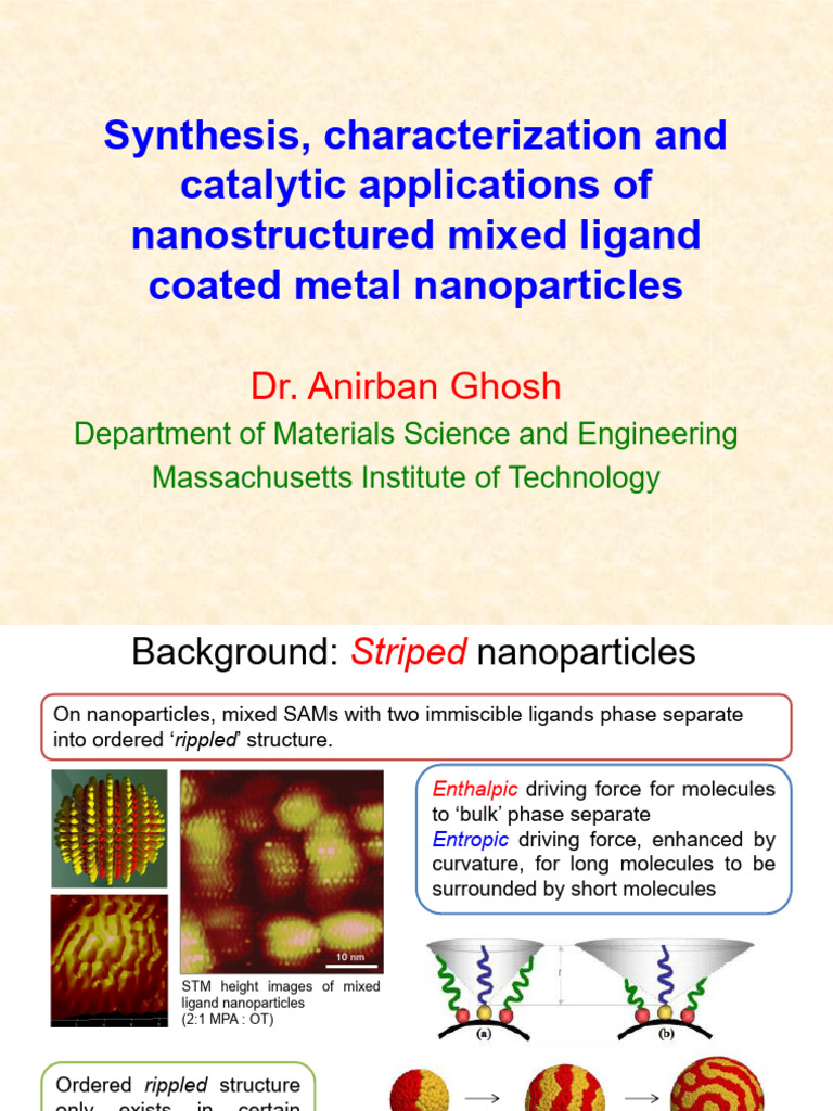 Nanostructured Metal Nanoparticles Catalysis | PDF | Nanoparticle ...