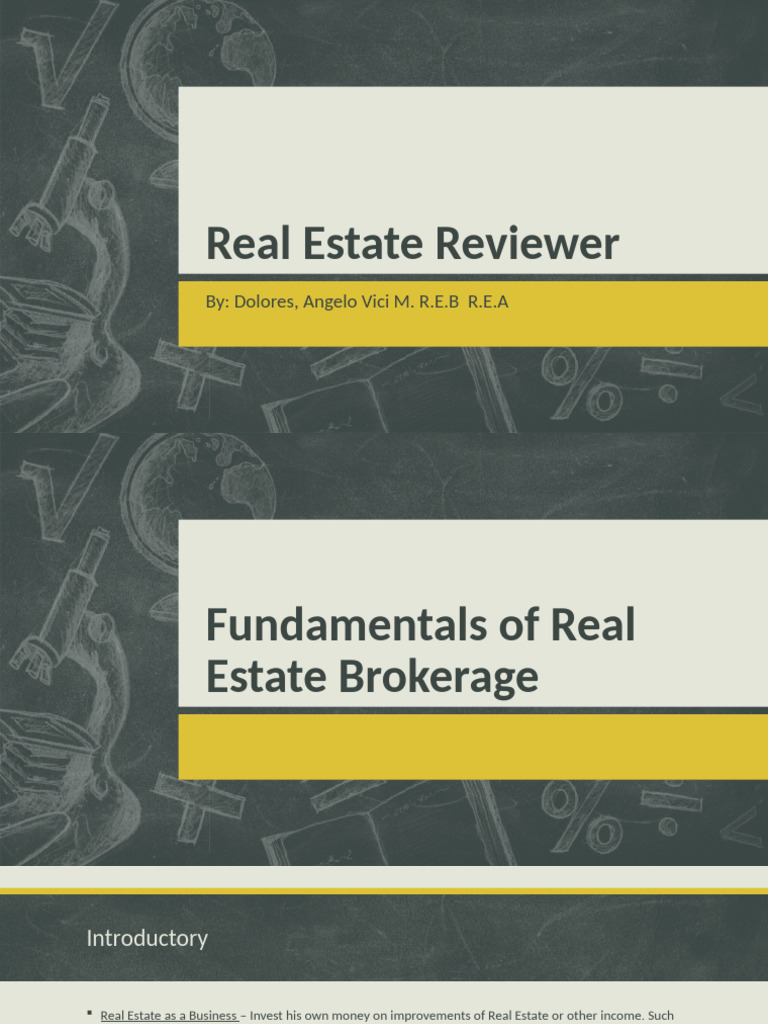 Real Estate Brokerage Fundamentals Guide | PDF | Market (Economics ...