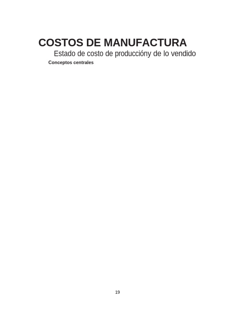 U3 Estado de Costos de Produccion y de Lo Vendido Material | PDF ...