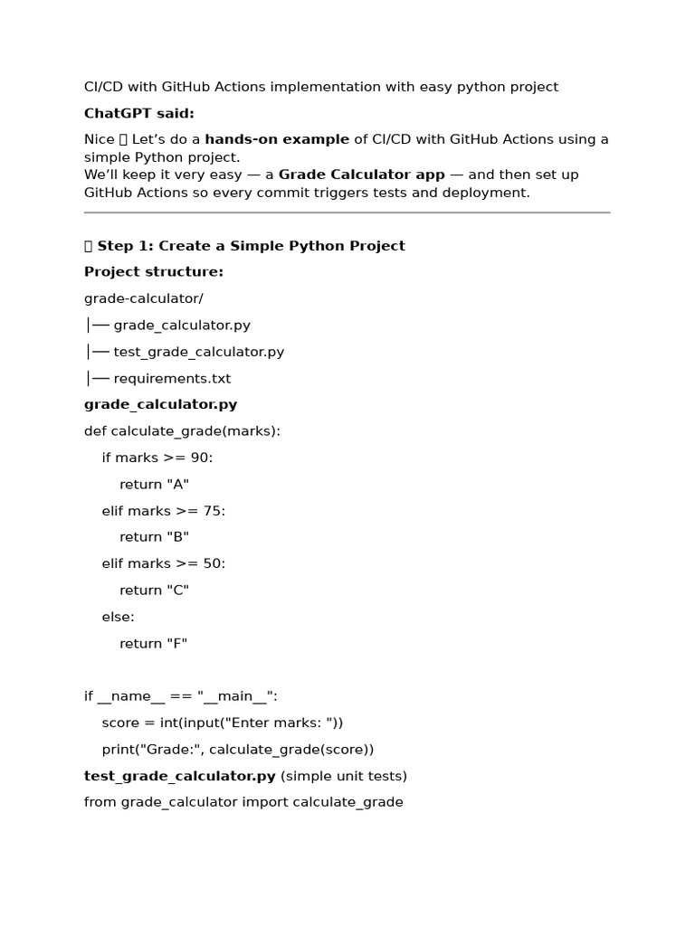 Ci-CD Implementation Program | PDF | Computer File | Command Line Interface