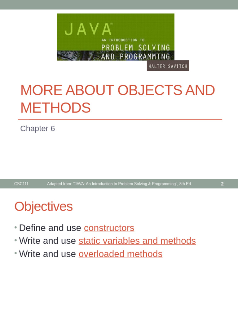 Understanding Java Constructors and Methods | PDF | Constructor (Object ...