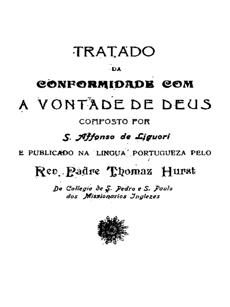A Vontade de Deus e a Perfeição do Amor | PDF | Oração | Deus