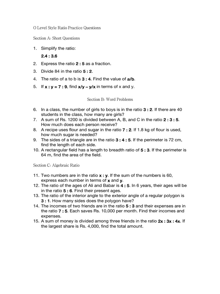 Ratio 2 | PDF