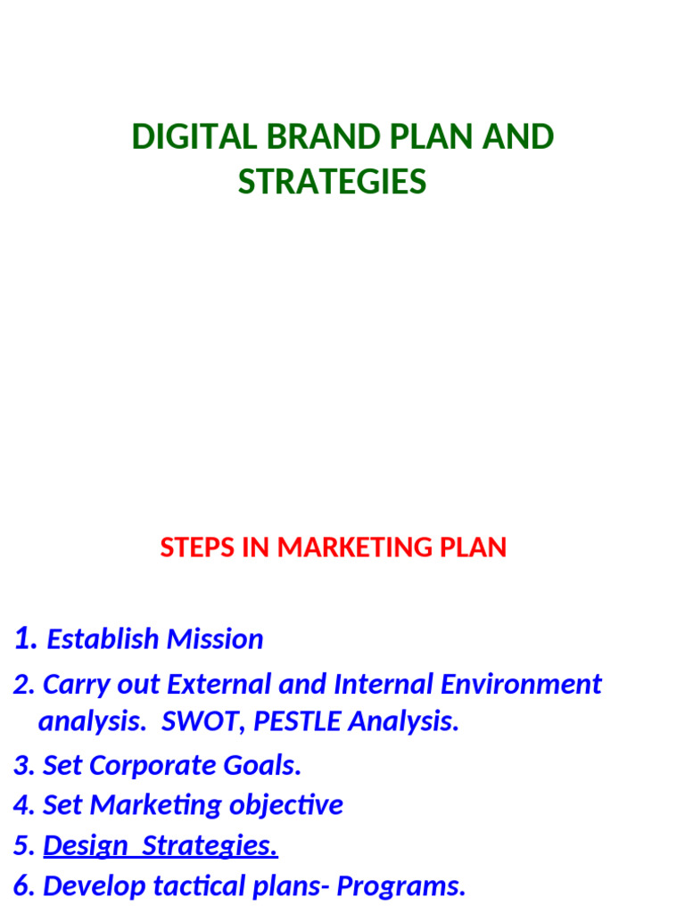 Brand and Digital Brand Strategies | PDF | Marketing | Brand