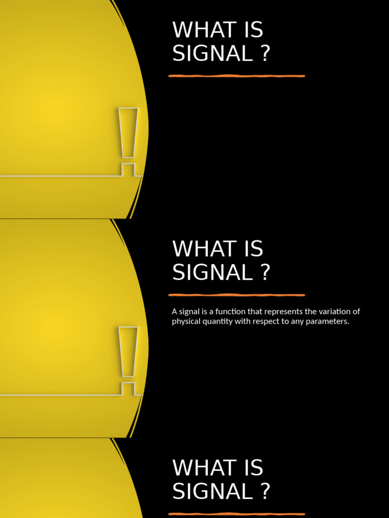 What Is Signal ? | PDF