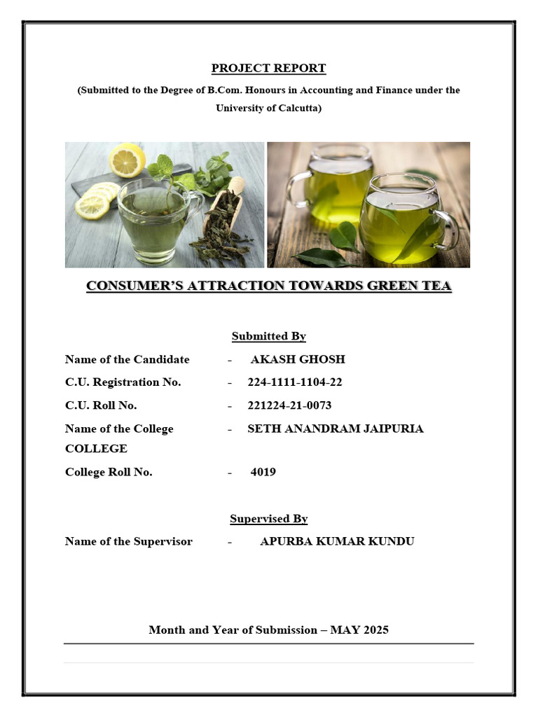 Akash Project | PDF | Tea