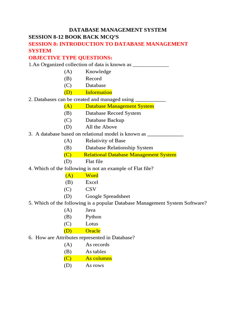 Dbms Book Back | PDF | Databases | Relational Database