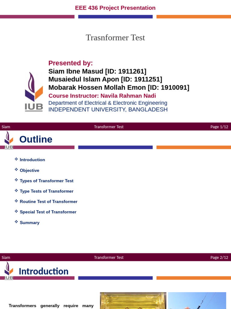 Comprehensive Transformer Testing Guide | PDF | Transformer | Electricity