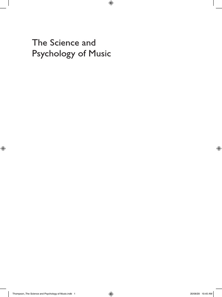 Thompson - The Science and Psychology of Music | PDF | Pitch (Music ...