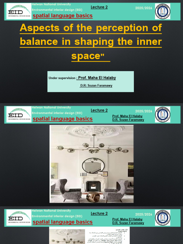 Perception of Balance in Interior Design | PDF | Space | Experience