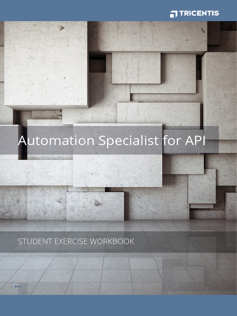 Tricentis API Automation Workbook | PDF | Computer File | Xml