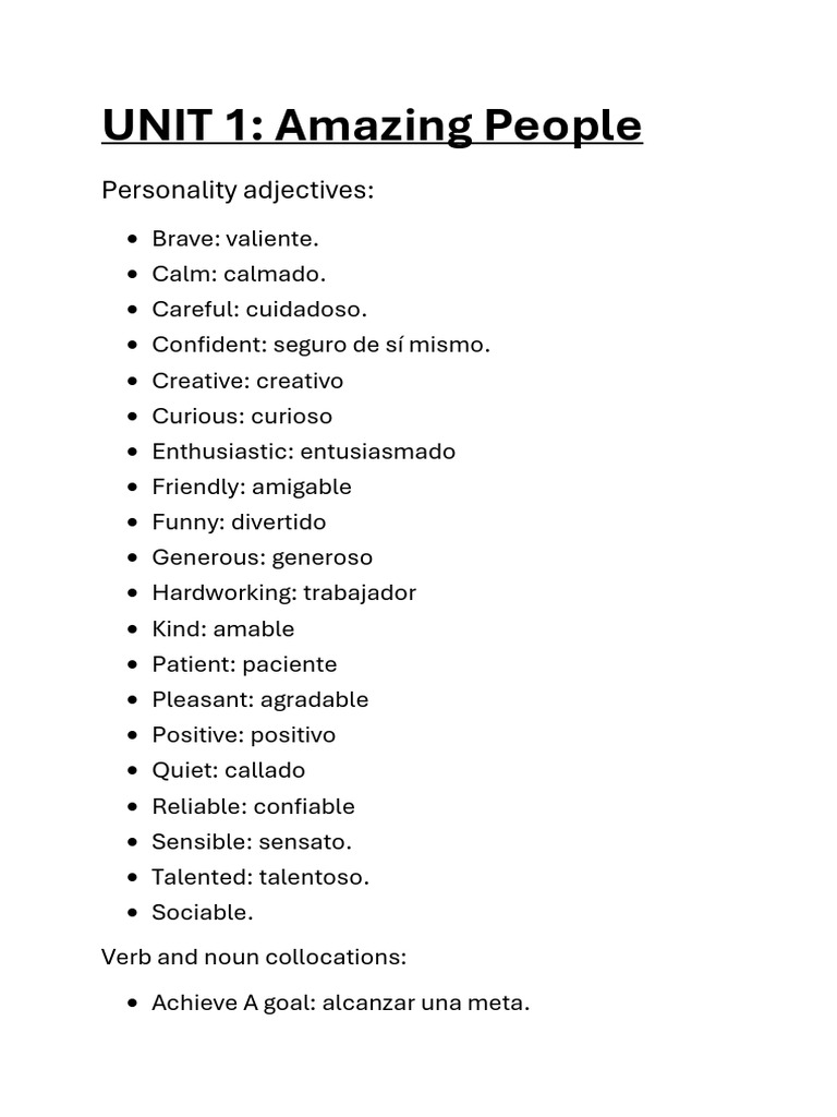 Personality Traits and Grammar Guide | PDF | Morphology | Language Families