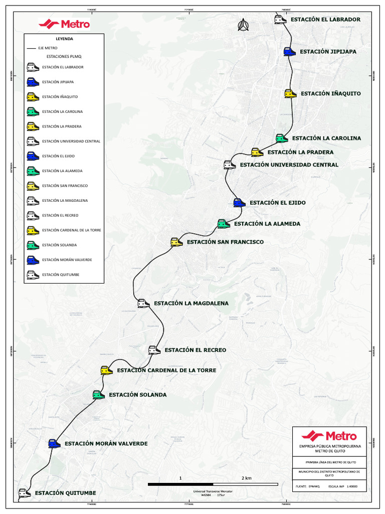 Mapa Estaciones Metro | PDF