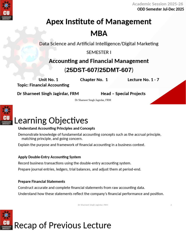 Unit 1 Chapter 1 | PDF | Bookkeeping | Debits And Credits