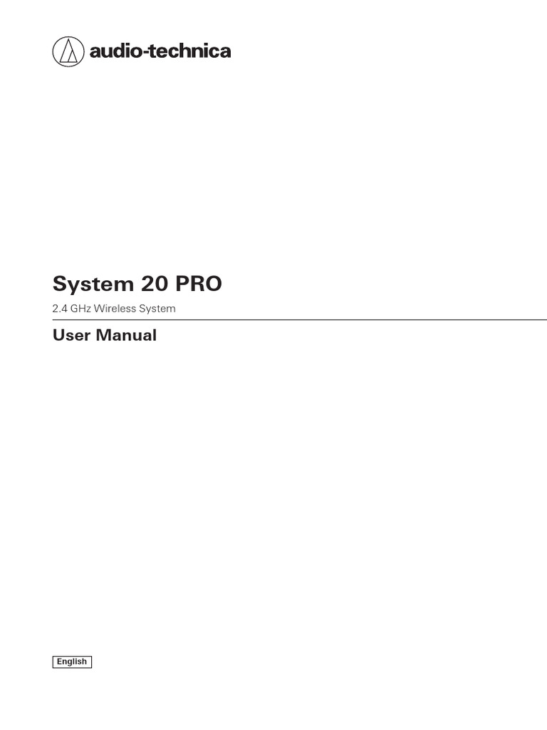 System 20 PRO Wireless User Manual | PDF | Radio | Electromagnetic ...