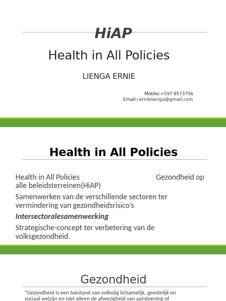 02 HiAP Gezondheid | PDF
