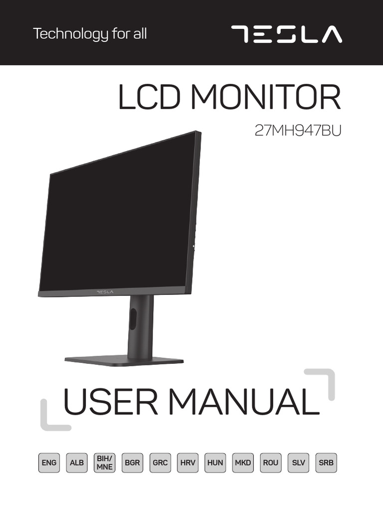LCD Monitor User Manual and Setup Guide | PDF | Computer Monitor | Hdmi