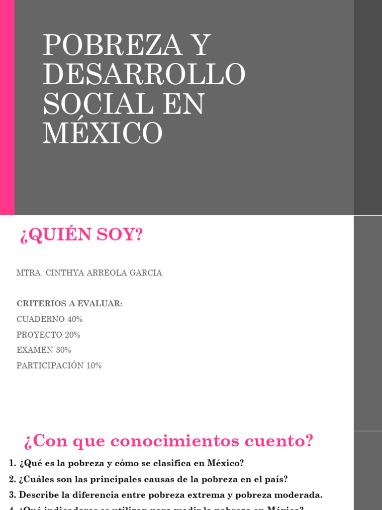 Pobreza y Desarrollo Social en México | PDF | Pobreza | Pobreza e ...
