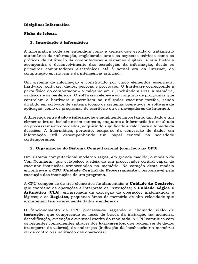 Fundamentos de Informática e Sistemas | PDF | Virtualização ...