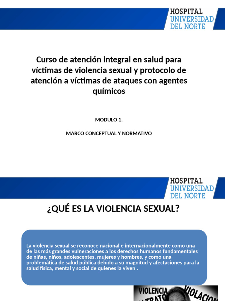 Atención Integral a Víctimas de Violencia Sexual | PDF | Violencia ...