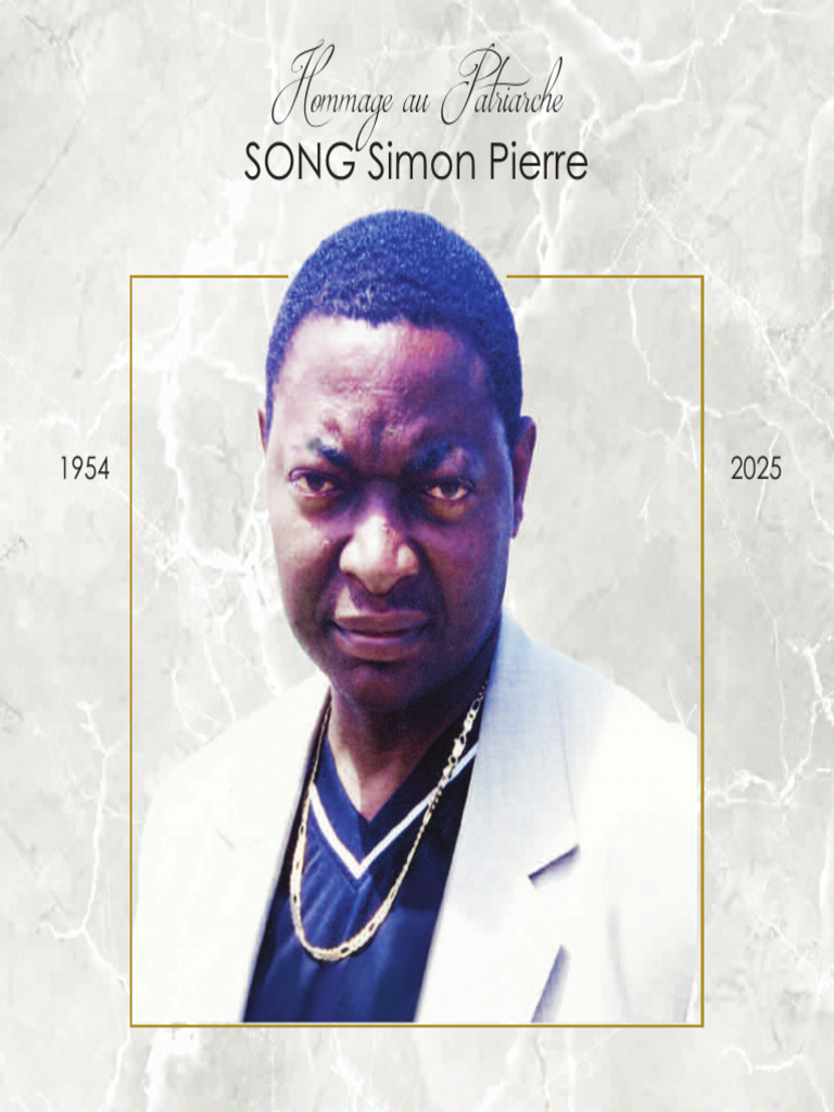 Hommage à Simon Pierre Song, Patriarche | PDF | Spiritualité