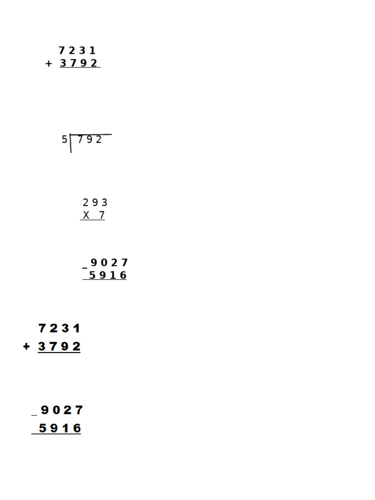 Mathematical Calculation Steps | PDF