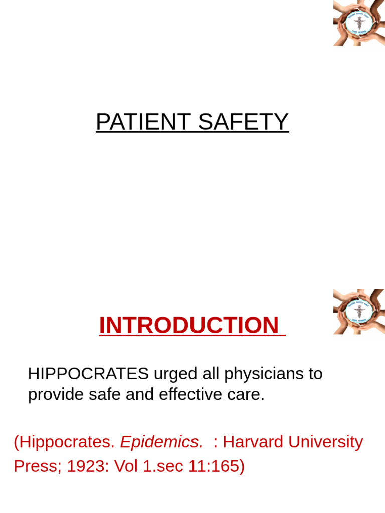 Understanding Patient Safety Challenges | PDF | Medical Error | Patient ...