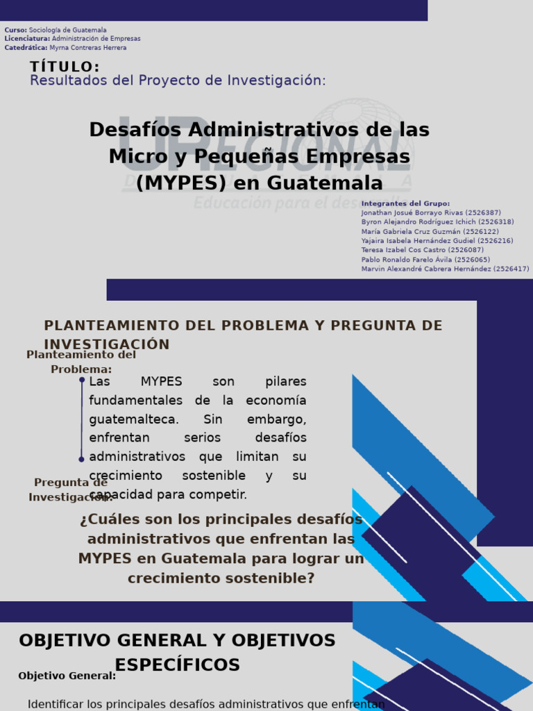 Desafíos Administrativos de Las Micro y Pequeñas Empresas (MYPES) en ...
