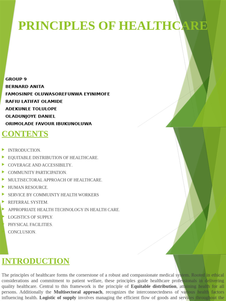 Key Principles of Effective Healthcare | PDF | Health Care | Health Equity