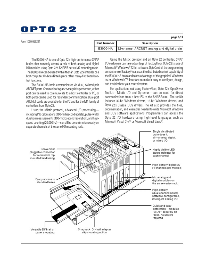 1000 SNAP 32 CH ARCNET Data Sheet | PDF | Microsoft Windows | Computer ...