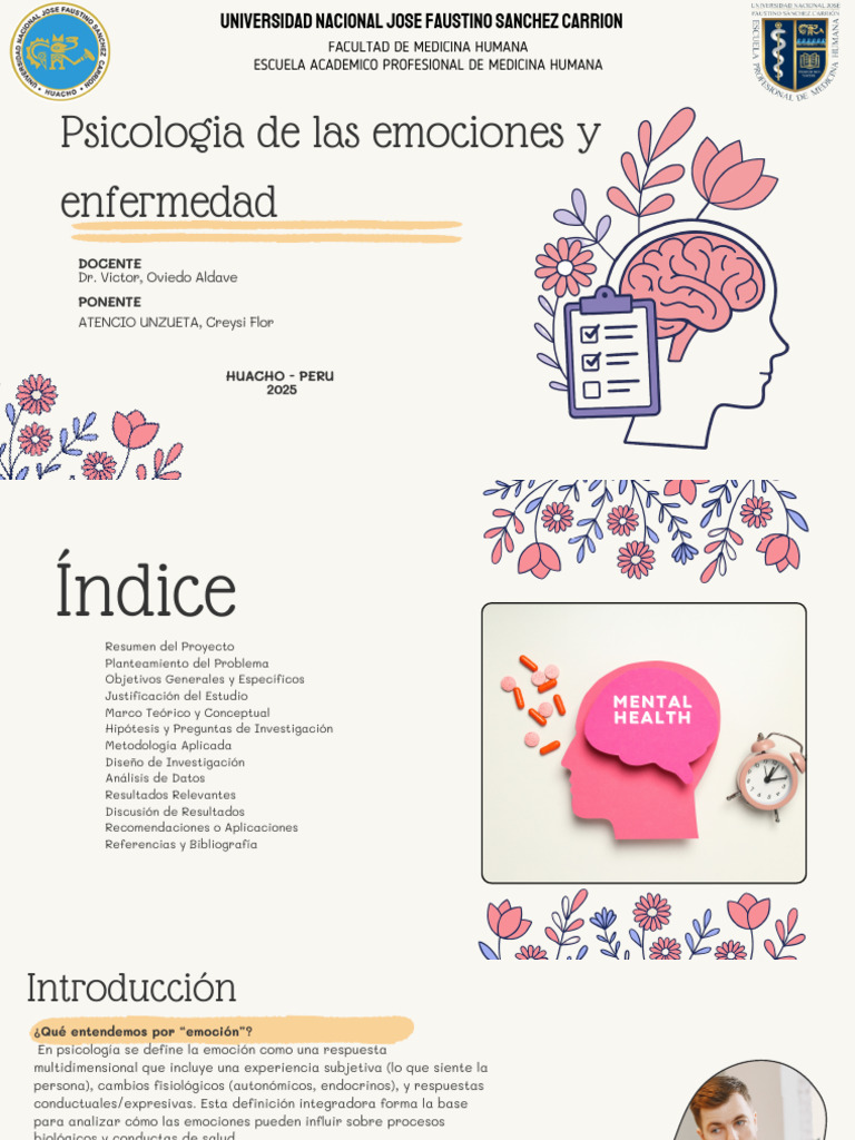 Emociones y su Impacto en la Salud | PDF | Las emociones | Estrés ...