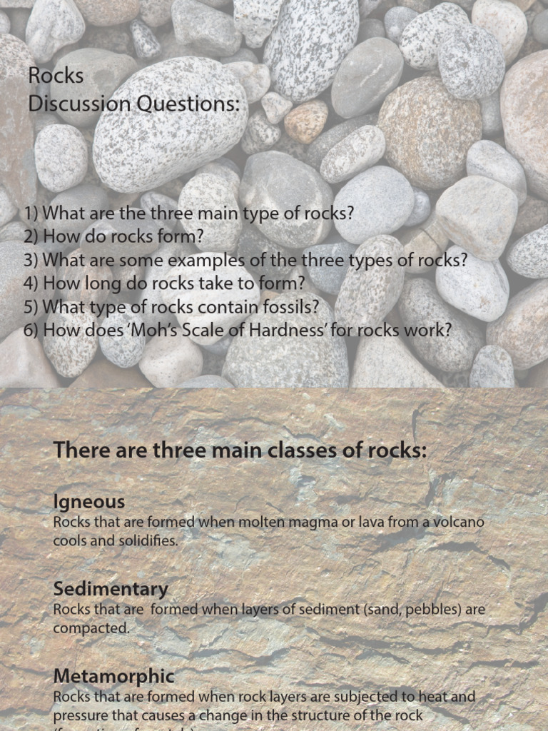 Types and Formation of Rocks Explained | PDF | Rock (Geology ...