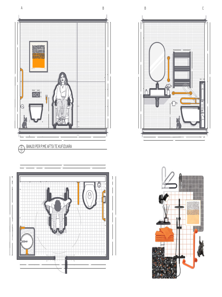 Wheelchair Bathroom Details | PDF