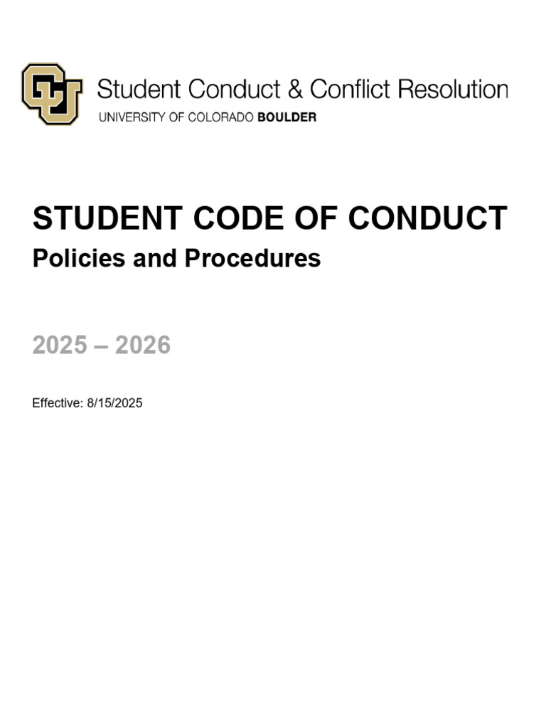 Student Code of Conduct: Policies and Procedures | PDF | Drugs