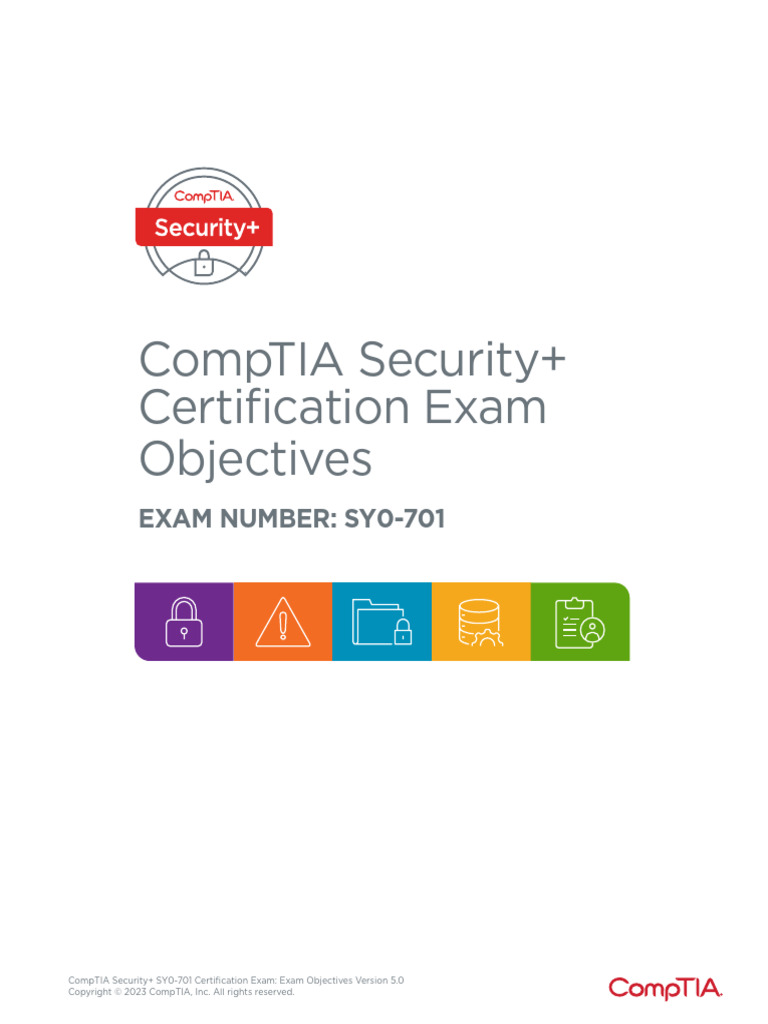 CompTIA Security+ SY0-701 Exam Objectives | PDF | Security | Computer ...
