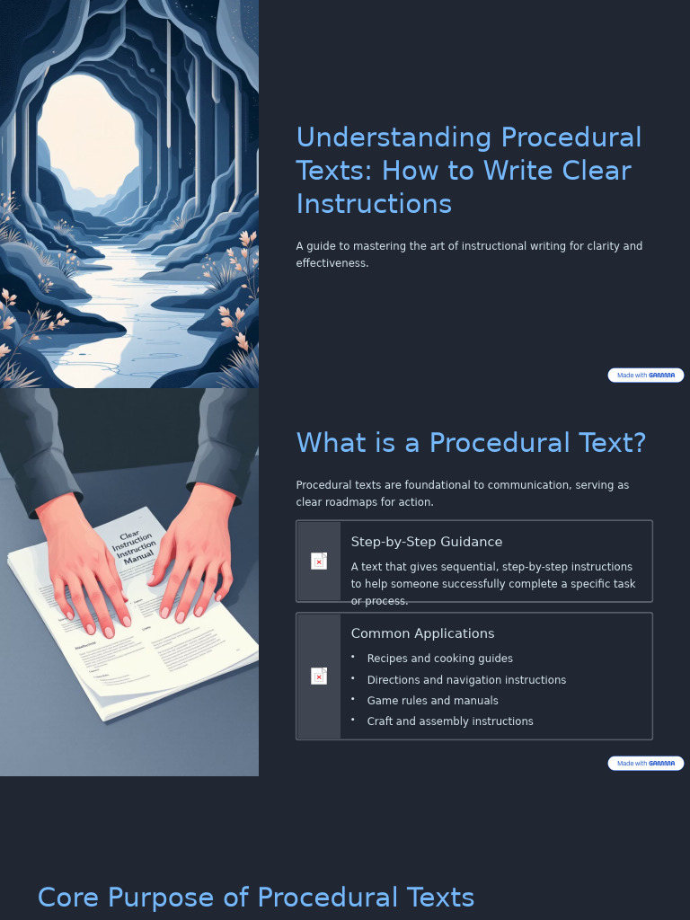 Mastering Procedural Texts for Clarity | PDF | Ice Cream | Writing
