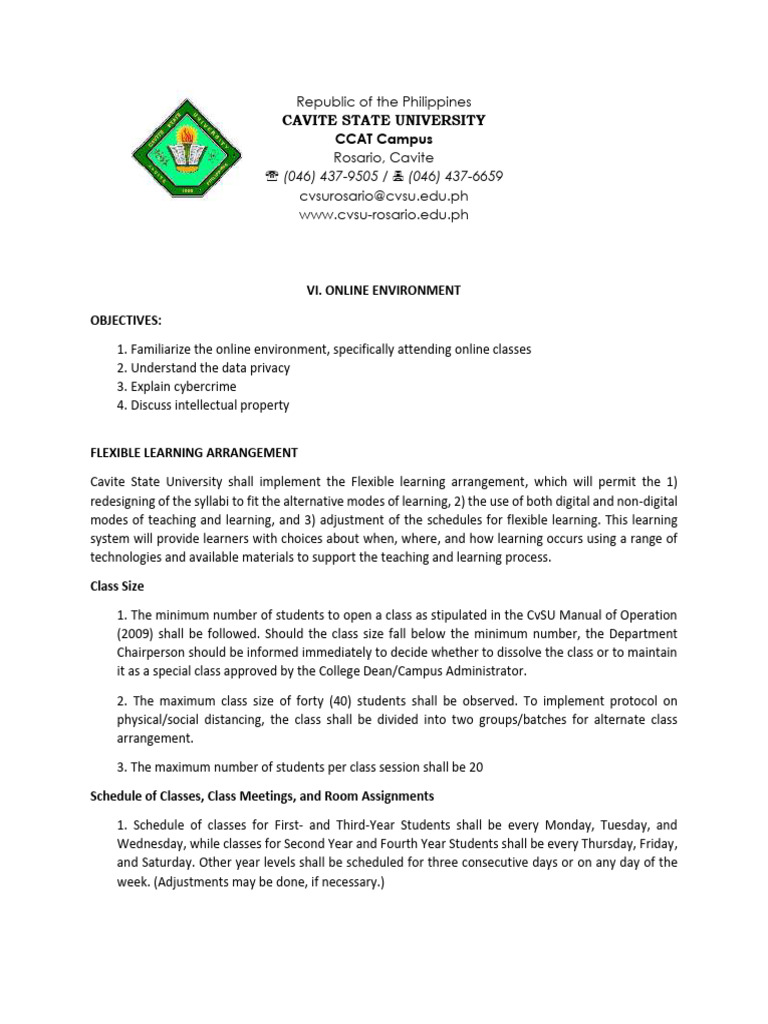 Cvsu 101 Lesson 5 PDF Privacy Learning