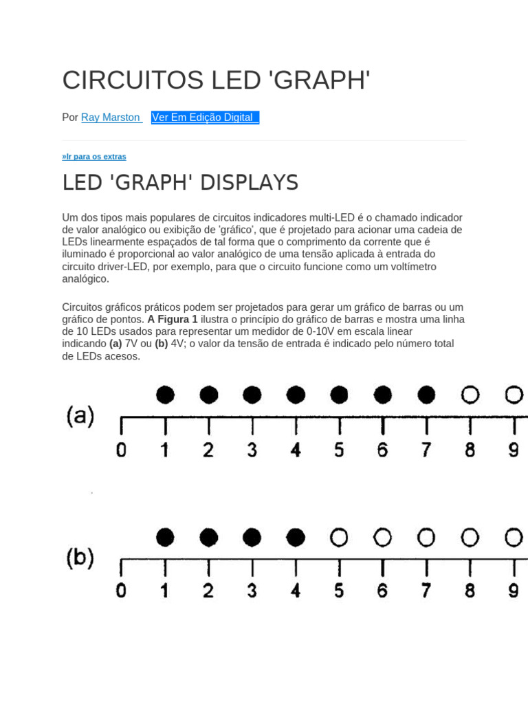 Circuitos LED Gráfico com LM3914 | PDF | Diodo emissor de luz | Rede ...