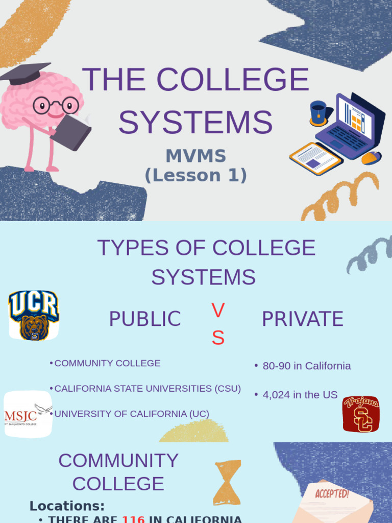 Types of College Systems in California | PDF