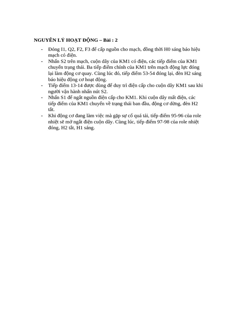 Nguyên Lý Ho T Đ NG | PDF