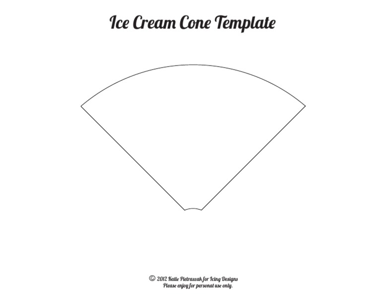 Ice Cream Cone Template | PDF