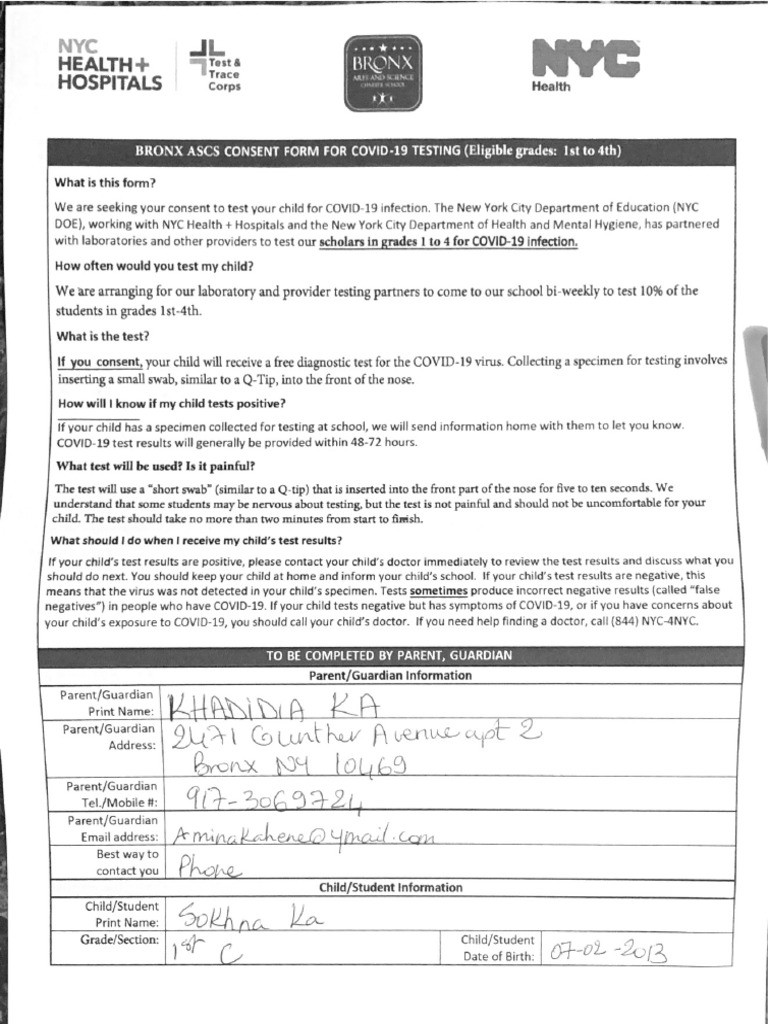 Consent Test | PDF
