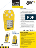 Detector de gases explosivos portátil