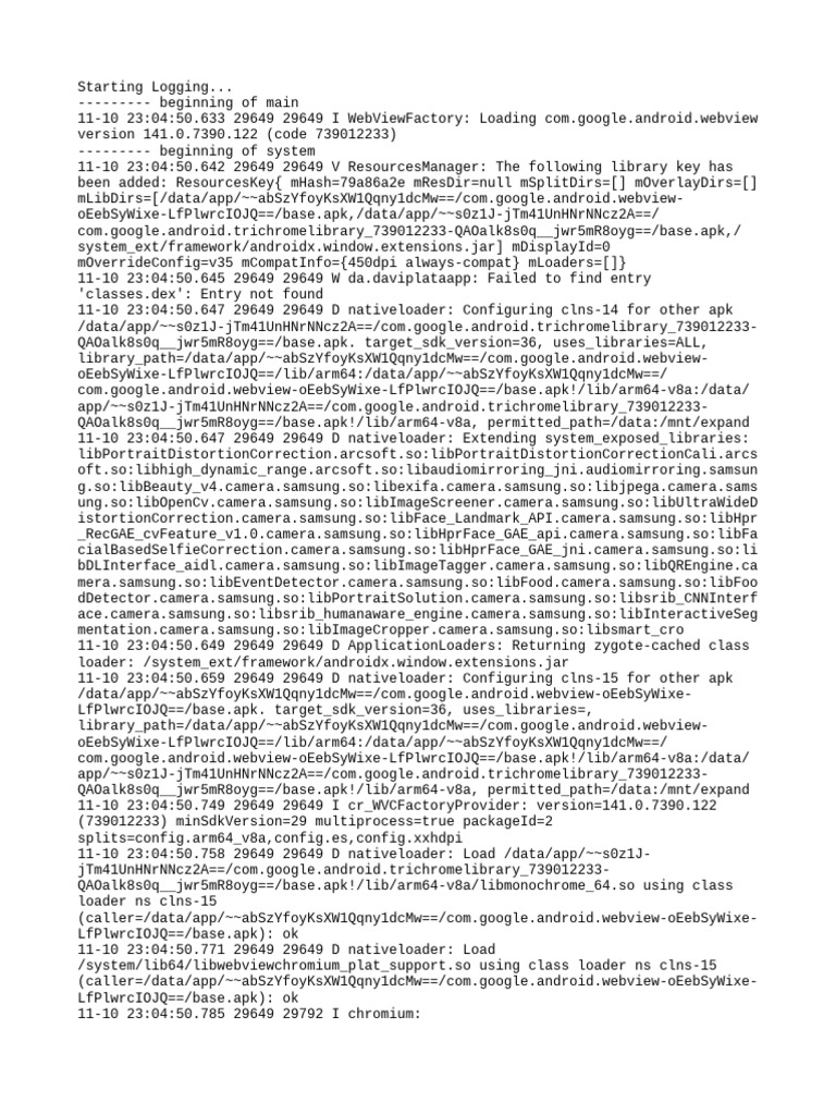 Log A | PDF | Java (Programming Language) | Mobile Linux