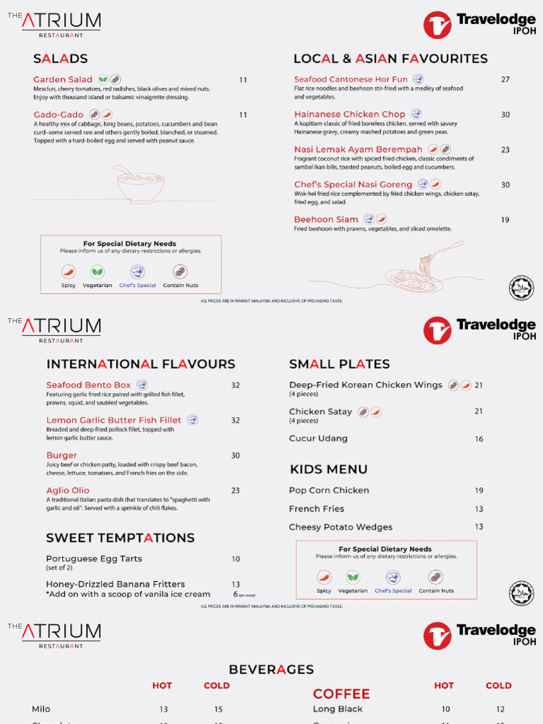 TLIP in-Room Dinin g Menu | PDF